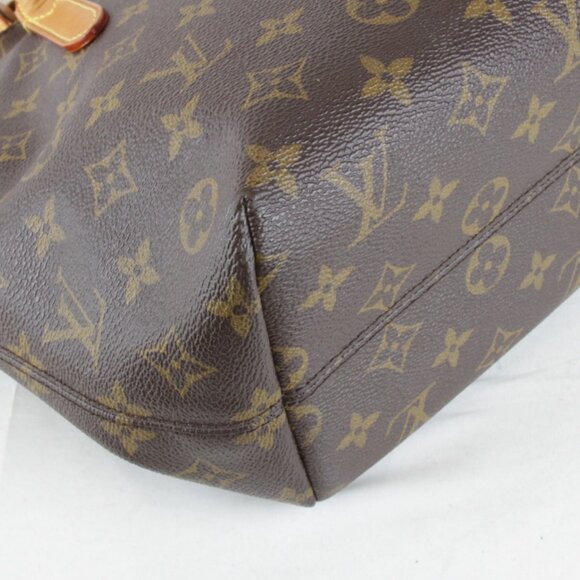 LOUIS VUITTON Authentic Brown Monogram Canvas Tote Bag - Picture 4 of 10